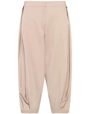 Loewe Draped Trousers - Natural