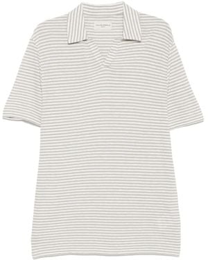 Officine Generale Short Sleeve Polo Shirt - White