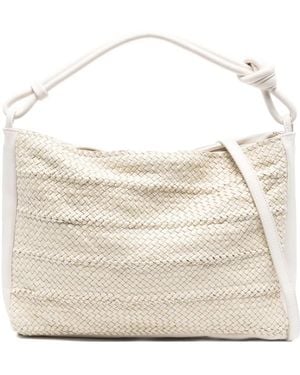 Reptile's House Bolso Shopper Con Detalle De Nudo - Neutro