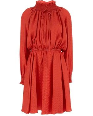Fendi Gathered Mini Dress