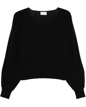 Scaglione Pullover Mit Ballonärmeln - Schwarz