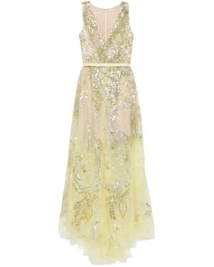 Saiid Kobeisy Embroidered Maxi Dress - White