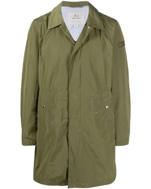 Woolrich City Mid-Length Car Coat - Green