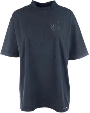 Balenciaga ロゴ Tシャツ - ブルー