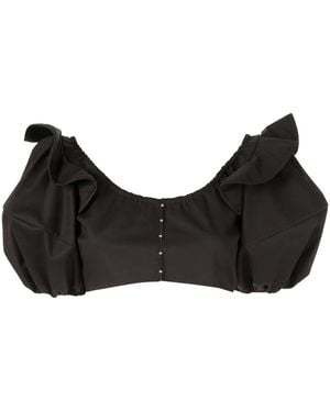 Ellery Top Crop Hilaria - Noir