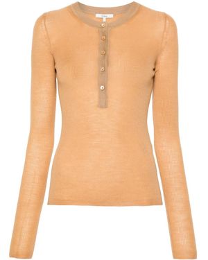 Chloé Long-Sleeve Wool Sweater - Orange