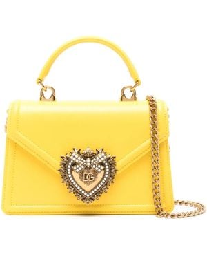 Dolce & Gabbana Small Devotion Tote Bag - Yellow