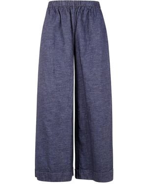 Daniela Gregis Cotton Trousers - Blue