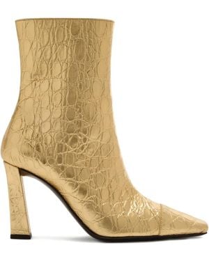 Giuseppe Zanotti Janiee Stiefel mit Kroko-Print 90mm - Natur