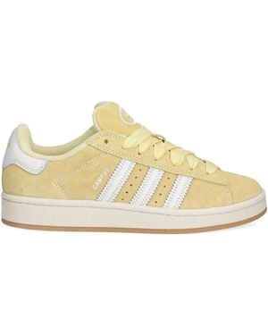 adidas Campus 00S Suede 3-Stripes Trainers - Yellow