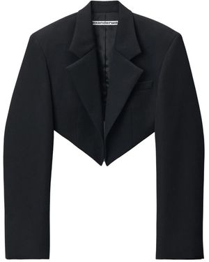 Alexander Wang クロップド ジャケット - ブルー