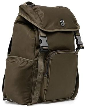 BOSS Logo-plaque Buckle Backpack - Green