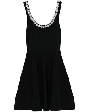 Sandro Mini Crystal-Embellished Dress - Black