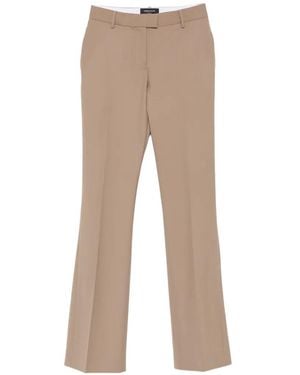 Fabiana Filippi Pressed-Crease Tailored Trousers - Natural