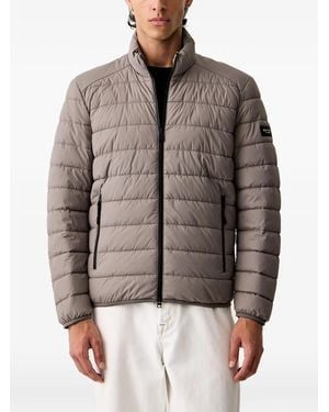 Marc O' Polo Veste À Design Matelassé - Brown