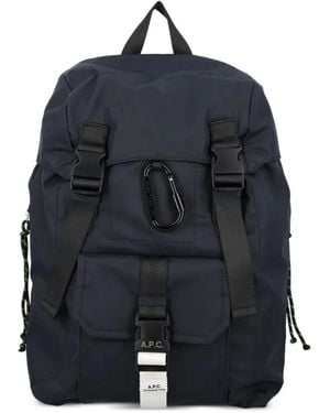 A.P.C. Medium Buckle-Fastening Treck Backpack - Blue