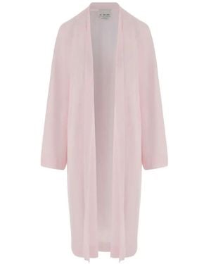 Sa Su Phi Open-Front Long-Sleeve Coat - Pink