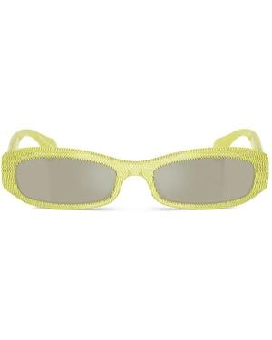 Alain Mikli Gafas de sol con montura rectangular - Amarillo