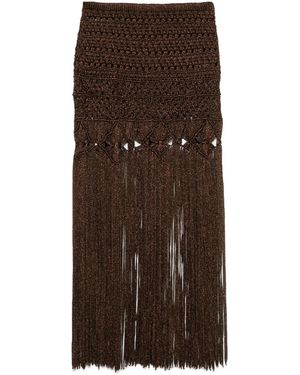 Alanui Ray Of Light Skirt - Brown