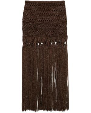 Alanui Ray Of Light Skirt - Brown