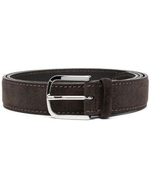 Orciani Buckle-Fastening Leather Belt - Black
