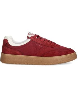 Guess Wimoh Lace-Up Sneakers - Red