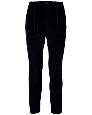Cruna Corduroy Drawstring Trousers - Black