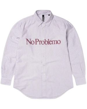 No Problemo Striped Shirt - White