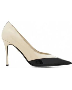 Ferragamo Bicolour Pump - White