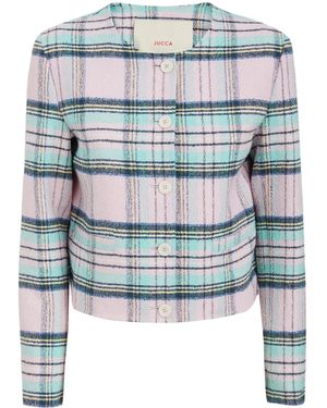 jucca approved Checked Jacket - Blue