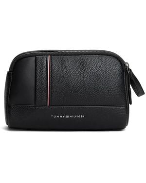 Tommy Hilfiger Trousse Da Bagno Con Zip - Nero