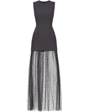 Alexis Polka-Dot Pattern Dress - White