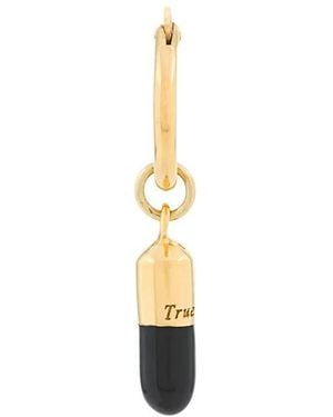 True Rocks Pill Hoop Earring - White