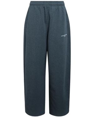 Alexander Wang Logo-Print Track Pants - Blue