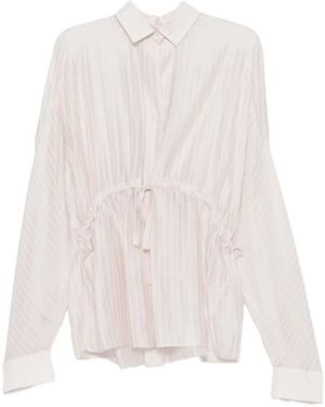 Thelatest Dalida Gestreepte Blouse - Wit