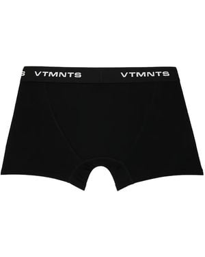 VTMNTS Logo-Waistband Boxers - Black