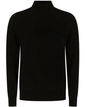 Alpha Studio Pullover Mit Geripptem Saum - Schwarz