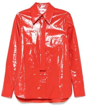 Jil Sander タイディテール シャツ - レッド