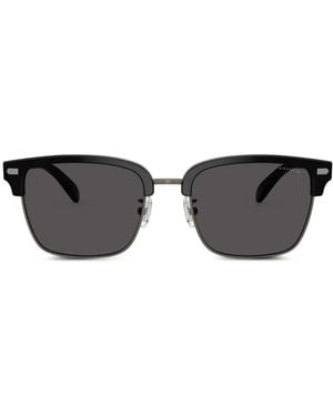 COACH Rivet Retro Browline-Frame Sunglasses - Gray