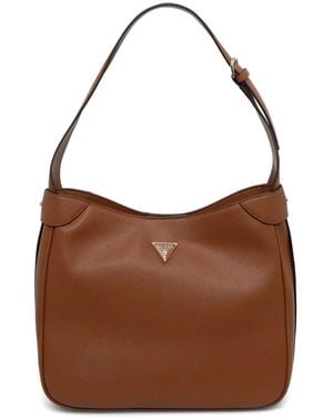 Guess Fedora Hobo Shoulder Bag - Brown