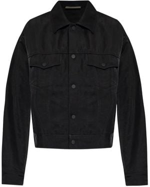 Fear Of God Logo-Patch Shirt Jacket - Black