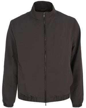 Peserico Zip-Up Outerwear Jacket - Black