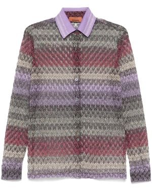 Missoni Camicia Lamé - Viola