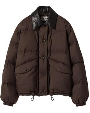 Miu Miu Piumino Con Collo - Marrone
