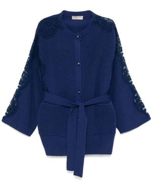 Elie Saab Button-Up Cardigan - Blue
