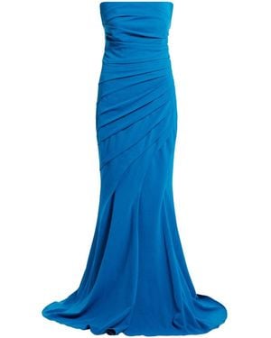 ZEENA ZAKI Trägerloses Abendkleid - Blau