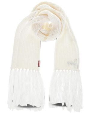 DSquared² Schal Mit Fransensaum - Weiß