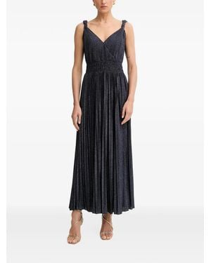 Morgan Pleated Maxi Dress - Black