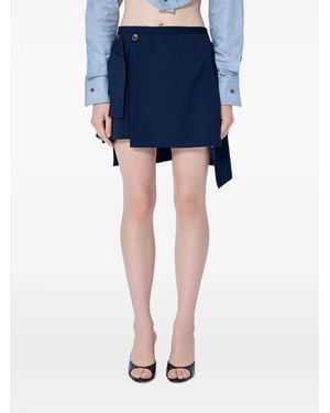 Vivienne Westwood Asymmetric Layered Mini Skirt - Blue