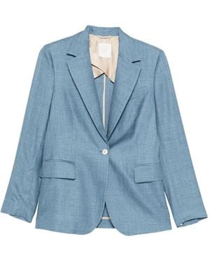 Eleventy Buttoned Pocket Blazer - Blue